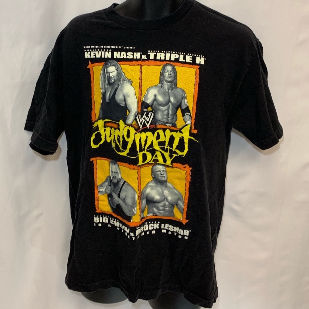 😎RARE WWE VINTAGE 2002 TRIPLE H KEVIN NASH T-SHIRT